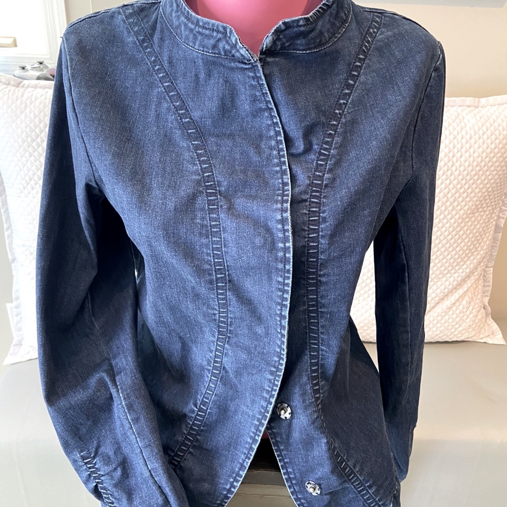 Tribal Blue Jean Jacket